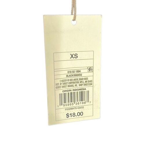 A New Day NWT Adjustable Spaghetti Strap V Neck Blouse Top Black Size XS - Picture 7 of 9